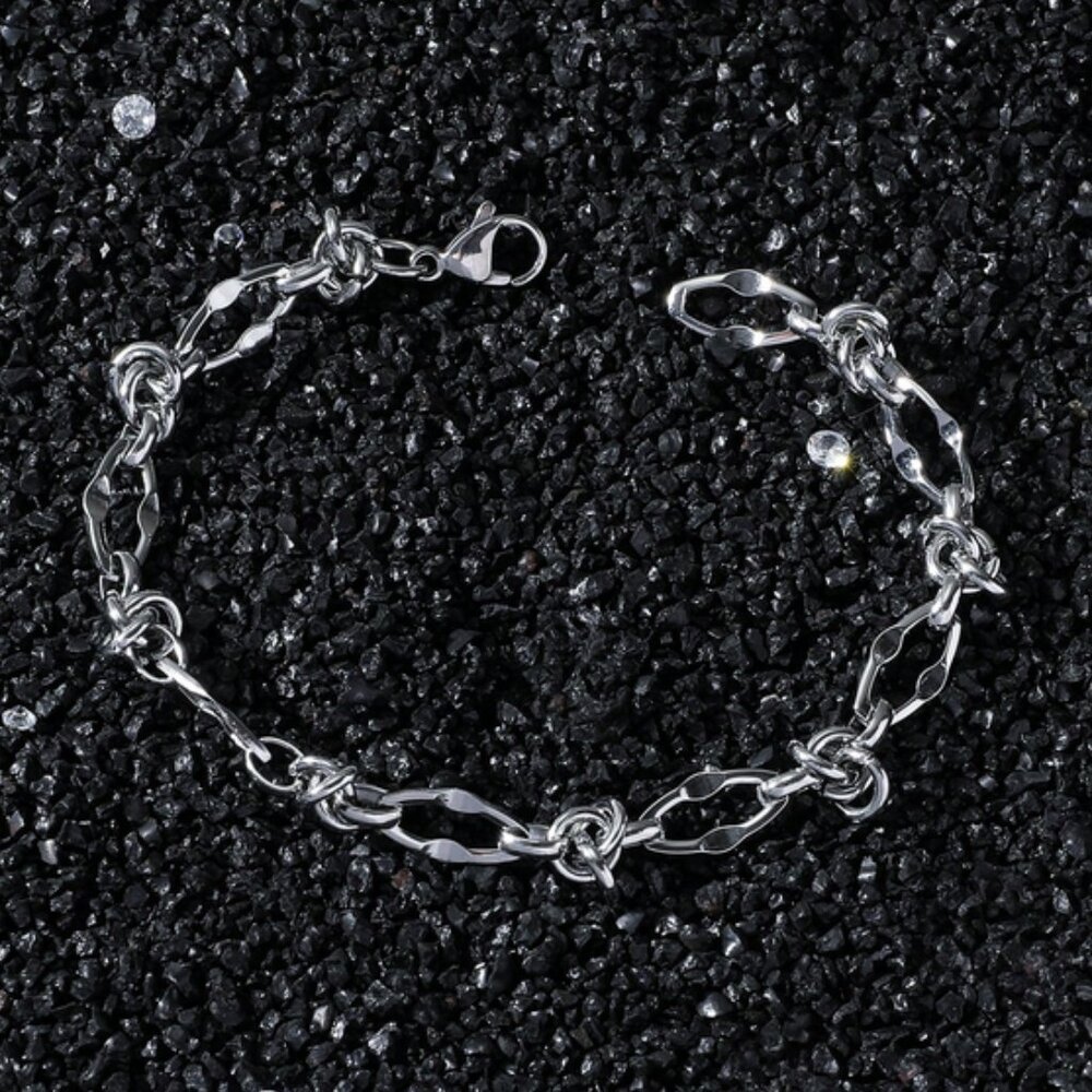 Solid 925 Sterling Silver 8" Womens Chain Link Style Bracelet Ladies Jewelry